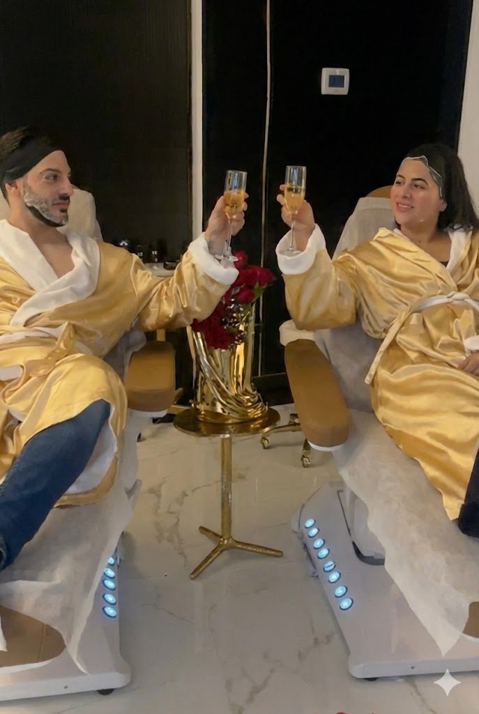 Couple Spa Robes Champagne